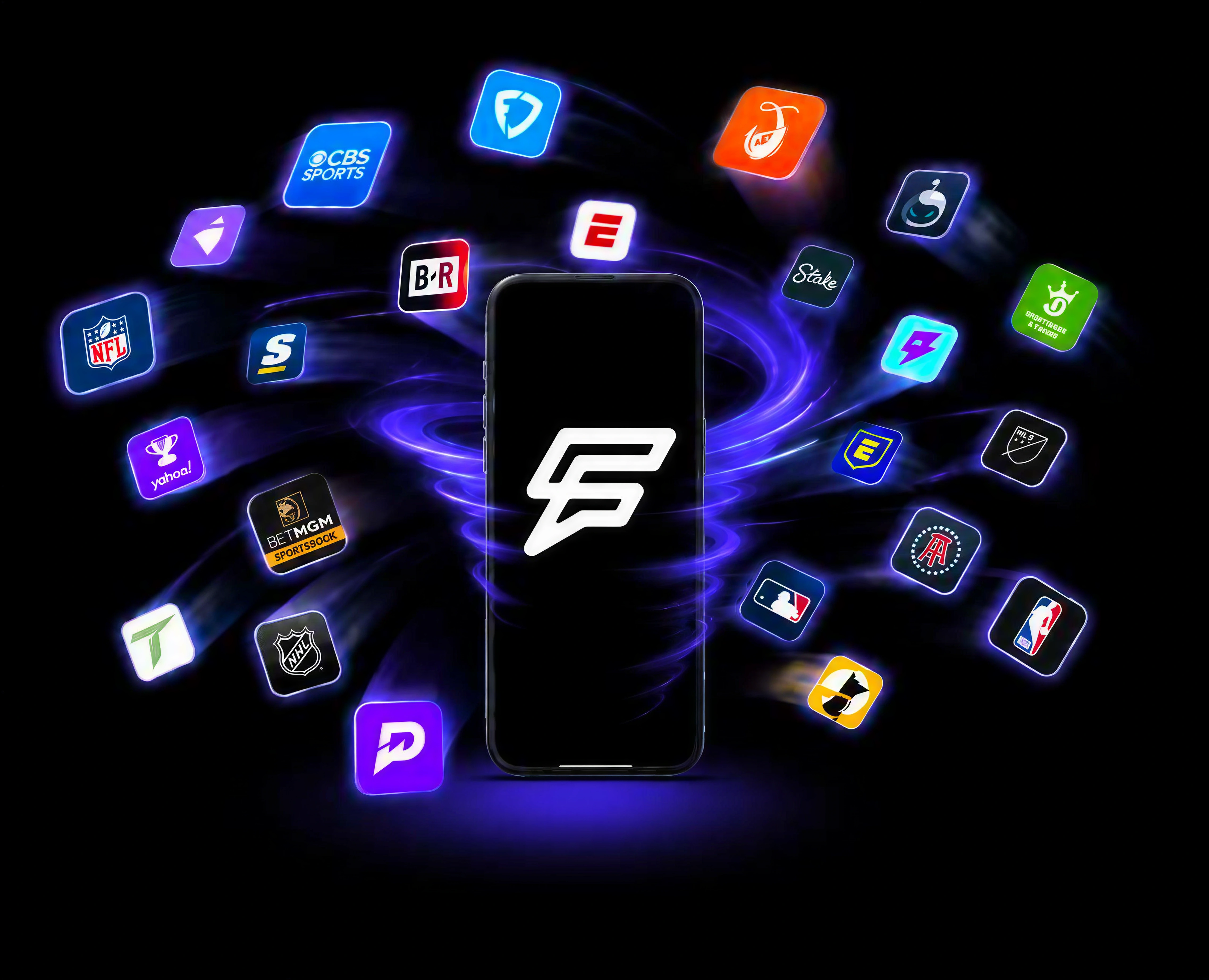 Fandemic app surrounded by the sports apps it brings together